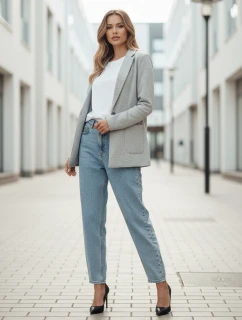 Dámská bunda CLASSVENT světle šedá FashionStreet PY0108