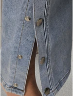 Dámské džíny s širokými nohavicemi modré FashionStreet UY2986