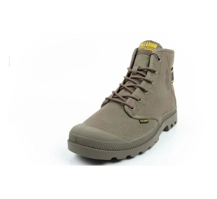 Palladium pánská sportovní obuv Pampa Hi Dare II kotníkové tenisky olivové barvy