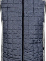 Daiber JN 740 Pánská pletená hybridní vesta 02.0740 light melange/anthracite melange