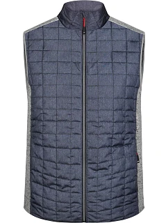 JN 740 Pánská pletená hybridní vesta model 22489266 light melange/anthracite melange - Daiber
