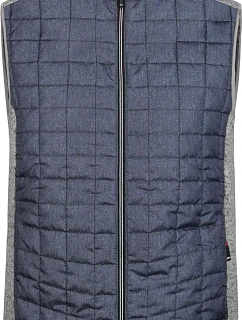 JN 740 Pánská pletená hybridní vesta model 22489266 light melange/anthracite melange - Daiber