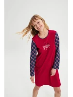 Noční košile s dlouhými rukávy model 18936869 - Vamp