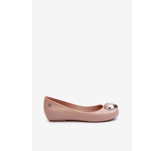 Dámské baleríny srdcem  Nude model 21661875 - Zaxy