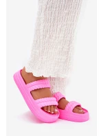 Pěnové Lehká Dámské Sandały Na Platformě S.Barski ZK51-001 Fuchsie Pěnové Lehká Dámské Sandały Na Platformě S.Barski ZK51-001 Fuchsie