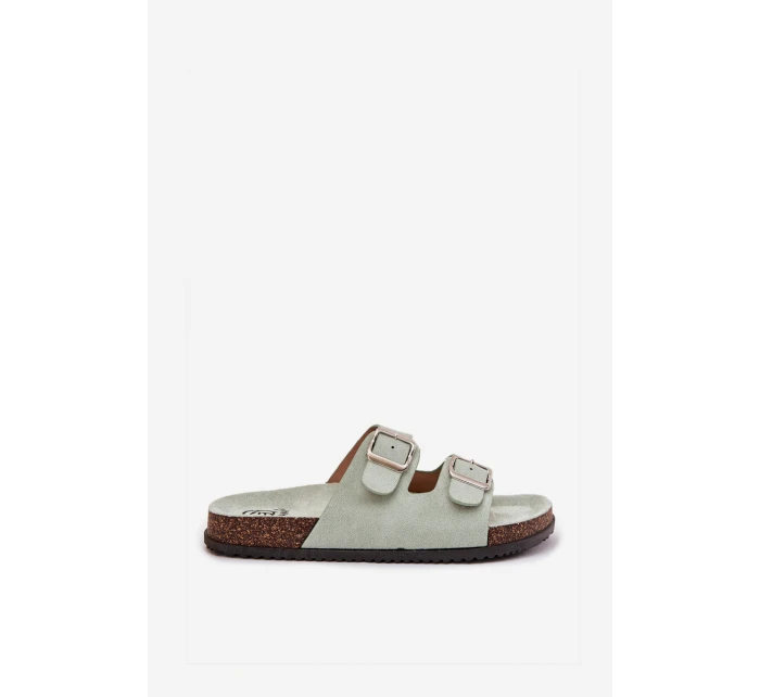 Dámské Pantofle S Přezkami Mátové model 21699061 - Boto