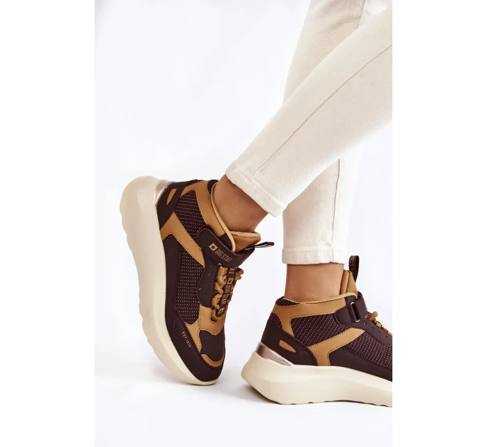 Dámská sportovní obuv Memory Foam System Big Star KK274404 Hněde Dámská sportovní obuv Memory Foam System Big Star KK274404 Hněde