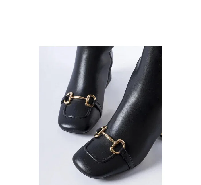 Boty na podpatku model 206502 Solea Boty na podpatku model 206502 Solea