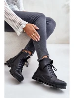 model 21670916 Dámské Botky Z Přírodní Kůže Černé - Zazoo