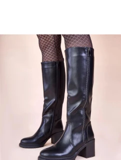 Kozačky na podpatku  model 221029 Solea