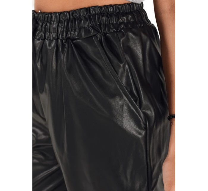 Dámské kožené kalhoty black model 21971110 - Dstreet Dámské kožené kalhoty black model 21971110 - Dstreet