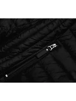 Černá dámská prošívaná bunda s kapucí model 18044793 - S'WEST