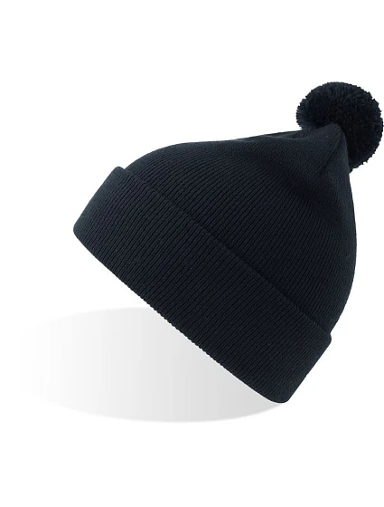 Atlantis Headwear Kid Wind-S Pompom Dětská pletená čepice s bambulí 33.0313 navy Atlantis Headwear Kid Wind-S Pompom Dětská pletená čepice s bambulí 33.0313 navy
