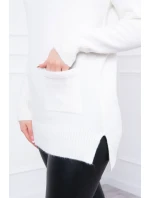 Svetr s límečkem v barvě ecru