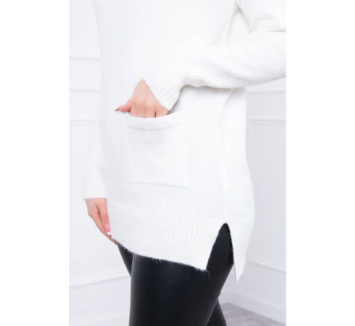 Svetr s límečkem v barvě ecru