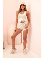 Dámská tílko z bavlny s kulatým výstřihem model 21205248 - K-Fashion