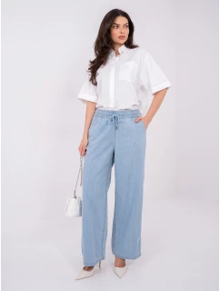 Kalhoty D80038BB62627L220 světle modré