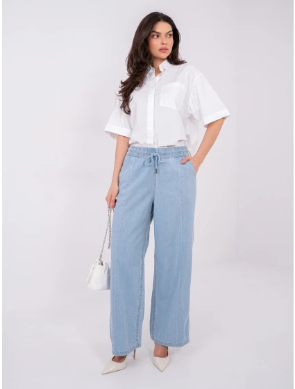 Kalhoty D80038BB62627L220 světle modré Kalhoty D80038BB62627L220 světle modré