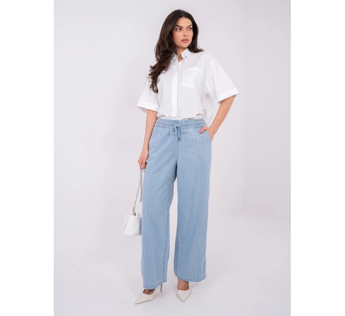 Kalhoty D80038BB62627L220 světle modré Kalhoty D80038BB62627L220 světle modré