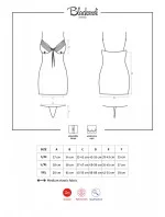 Košilka Blackardi chemise XXL - Obsessive Košilka Blackardi chemise XXL - Obsessive