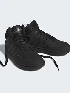 Unisex junior kotníčková obuv Hoops Mid 3.0 K Jr HR0228 Černá - Adidas