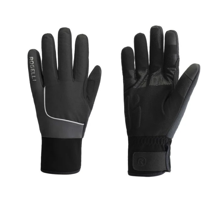 Zimní rukavice Rogelli ESSENTIAL HIVIS černé 2XL