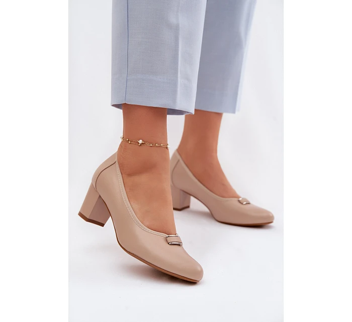 Lodičky na podpatku Vinceza béžové Lodičky na podpatku Vinceza béžové