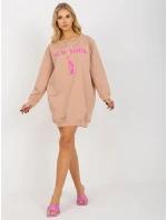 Halenka VI BL model 20742204 béžová a růžová - FPrice Halenka VI BL model 20742204 béžová a růžová - FPrice