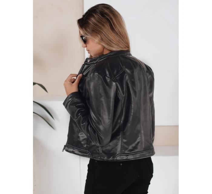 Dámská kožená bunda ramones černá model 21991867 - Dstreet