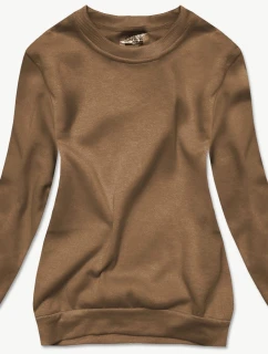 Dámská tepláková mikina v barvě se stahovacími lemy model 21466548 - J.STYLE