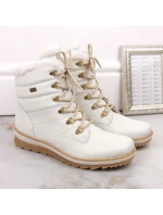 Kožené nepromokavé zateplené boty W white model 21391182 - Rieker