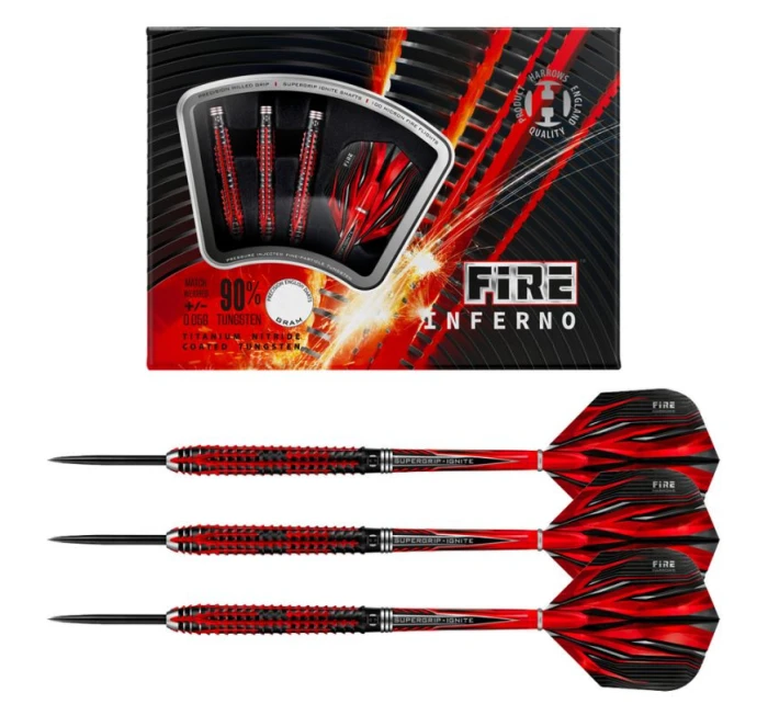Šipky Harrows Fire Inferno 90% Steeltip HS-TNK-000013898