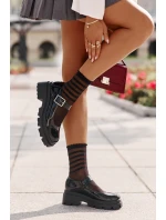 Dámské Polobotky S Přezkou Černé model 21671106 - Boto