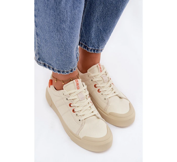 Dámské tenisky Big Star model 22100139 Memory Foam System Béžové - Big Star Shoes Dámské tenisky Big Star model 22100139 Memory Foam System Béžové - Big Star Shoes