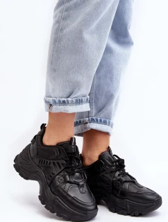 Robustní dámská sportovní obuv Tenisky Black Toderus