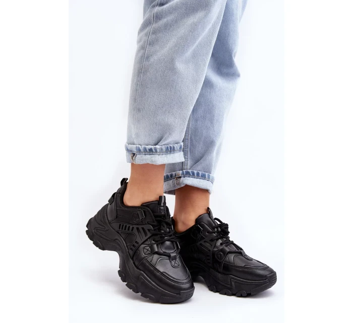 Robustní dámská sportovní obuv Tenisky Black Toderus