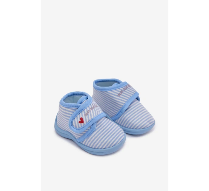 Dětské bačkory na suchý zip s proužky – světle růžové Lavelle Dětské bačkory na suchý zip s proužky – světle růžové Lavelle