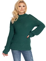 Dámský svetr model 146936 Tmavě zelená - PeeKaBoo