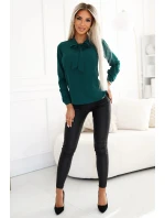 Dámská halenka 140-24 Tmavě zelená - Numoco Dámská halenka 140-24 Tmavě zelená - Numoco