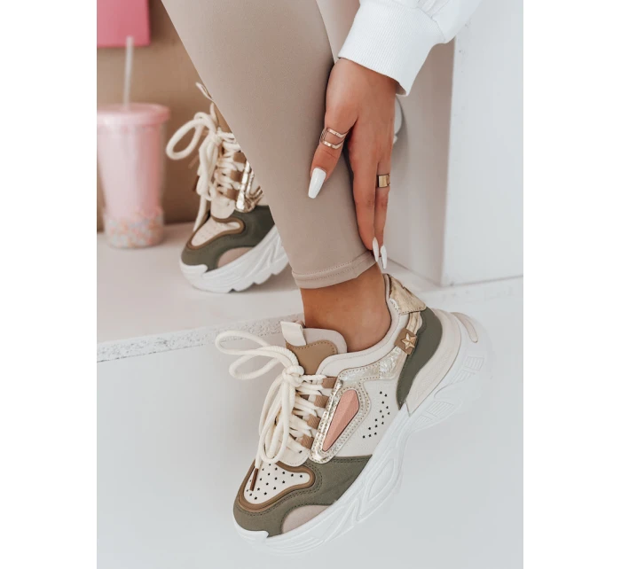 CELESTIC dámské tenisky na platformě zelené FashionStreet ZY0816