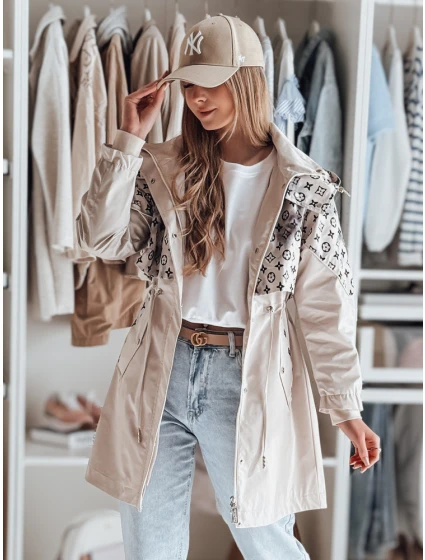 Dámská přechodná bunda parka béžová Dstreet model 21986946 - FashionStreet
