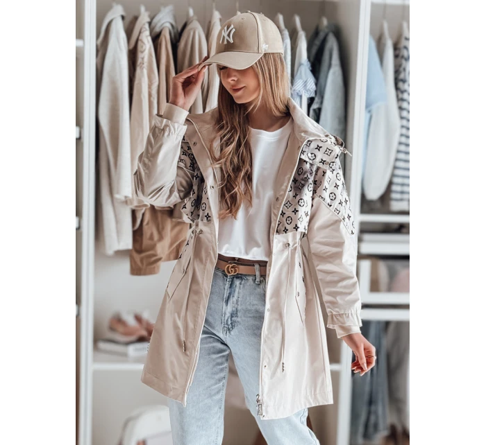 Dámská přechodná bunda parka béžová Dstreet model 21986946 - FashionStreet