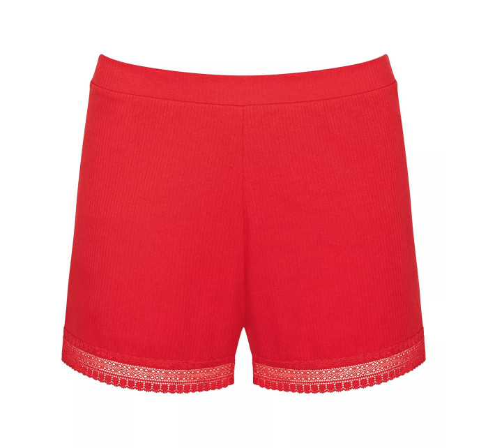 Dámské šortky GO Ribbed Short - CAMPARI - červené 0024 - SLOGGI