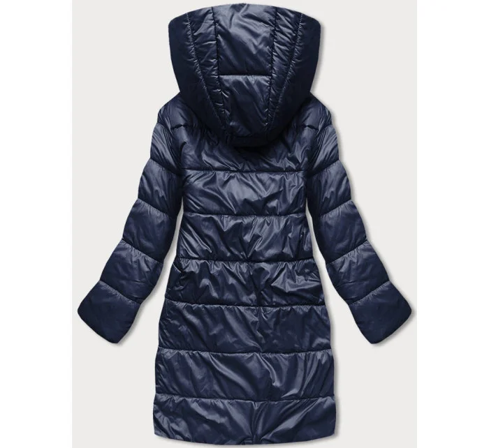 Tmavě  dámská bunda s kapucí model 18038004 - S'WEST