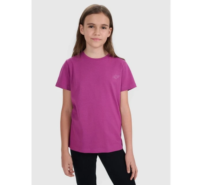 Dětské hladké tričko (SADA 2) 4F 4FJRAW25TTSHU3157-92S