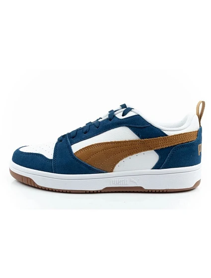 Sportovní obuv pánské tenisky Rebound model 22054574 fashionable comfortable white navy brown - Puma Sportovní obuv pánské tenisky Rebound model 22054574 fashionable comfortable white navy brown - Puma