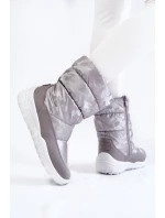 Dámské vysoké boty do sněhu Big Star model 21600133 šedé - Big Star Shoes