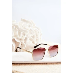 Dámské sluneční brýle UV400 Zlatohnědé