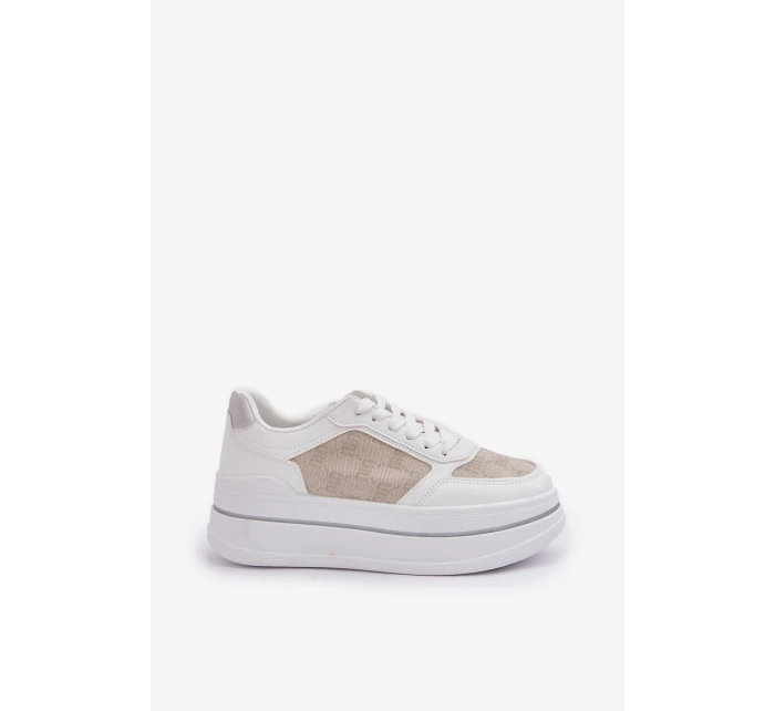 Dámské Tenisky Se Vzorem Bílé model 21683419 - Boto