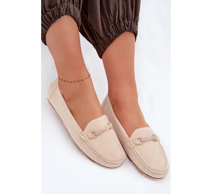 Dámské mokasíny ploché béžové Olisa